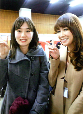 Me and Ms.Nagata, MC of the TV program called 