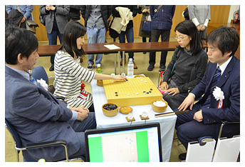 小田アマ・王九段　対　中村アマ・高尾九段