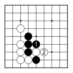 コツ：アタリが続くように石を追いかける