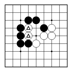 わざと取られて相手をアタリの形に導く