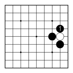 コツ①・狭いところに追い詰めて取る