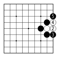 コツ①・狭いところに追い詰めて取る