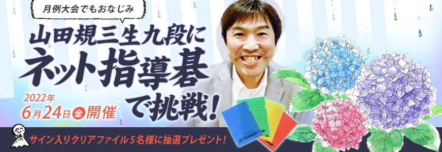 山田規三生九段にネット指導碁で挑戦！