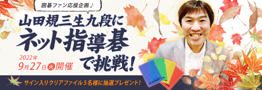 山田規三生九段にネット指導碁で挑戦!