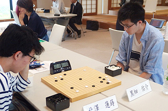 昇位戦の準決勝。栗原康太朗さん(埼玉大学)－宮崎平太(北海道大学)